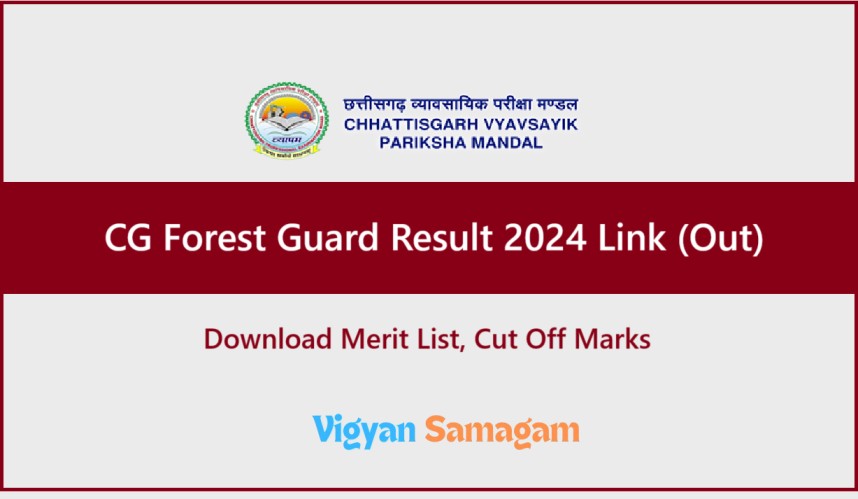 CG Forest Guard Result 2024 Link