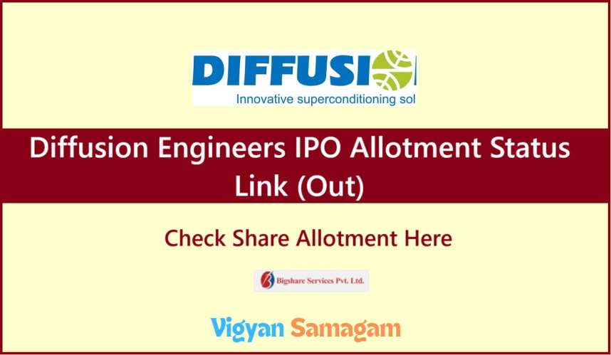 Diffusion Engineers IPO Allotment Status Link