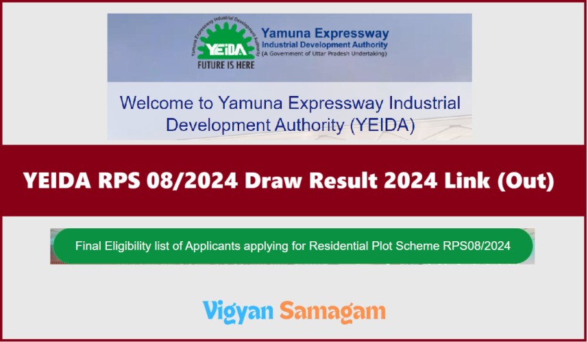 YEIDA Residential Plot Scheme Draw Result 2024 Pdf Link